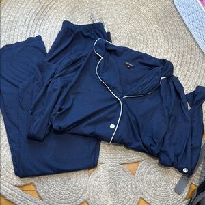 Women's Navy Pajama Set